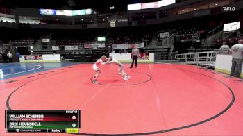 68 lbs Quarterfinal - William Schembri, Prescott Valley Bighorns vs Brix Hounshell, Payson Wrestling