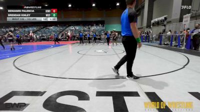 145 lbs Final - Benjamin Palencia, Damaged Ear Wrestling Club vs Brendan Kinley, Westshore Wrestling Club