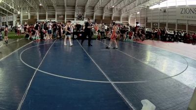 96 lbs Cons. Round 2 - Samuel Briggs, California vs Levic McGee, Wyoming