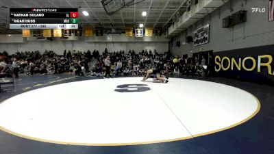 285 lbs Cons. Round 2 - Nathan Solano, Alta Loma vs Noah Huss, Moorpark