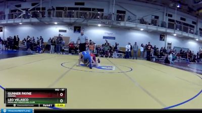 97 lbs Cons. Round 2 - Gunner Payne, Indiana vs Leo Velasco, Highland Wrestling Club