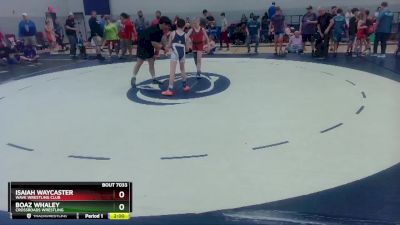 97 lbs Semifinal - Boaz Whaley, Crossroads Wrestling vs Isaiah Waycaster, Wave Wrestling Club