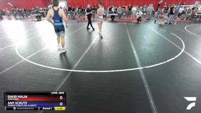 182 lbs Cons. Semi - David Malin, Wisconsin vs Sam Schutz, Askren Wrestling Academy