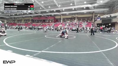 110 lbs Quarterfinals (8 Team) - Josiah Zellers, Superducks vs Casen Becker, Black Fox Academy