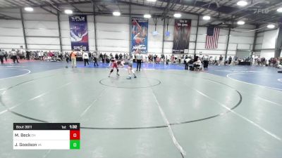 120 lbs Round Of 32 - Maxwell Beck, OH vs Jared Goodson, VA