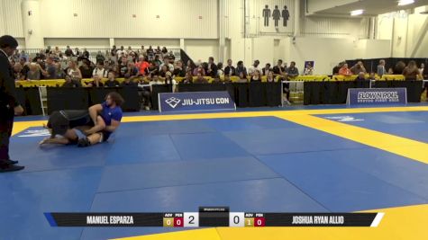 Joshua Ryan Allio vs Manuel Esparza 2025 World IBJJF Jiu-Jitsu No-Gi Championship
