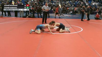 113 lbs Consi Of 8 #1 - Cooper McArthur, GA vs Cooper Sandoval, NV