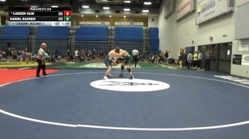 285 lbs Champ. Round 1 - Daniel Barnes, Cal Poly Humboldt vs Caeden Olin, California Baptist