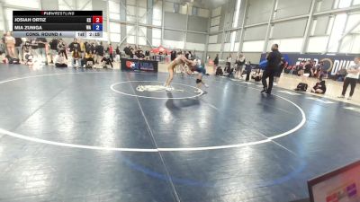 U20 Women - 50 lbs Cons. Round 4 - Josiah Ortiz, KS vs Mia Zuniga, WA