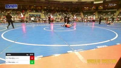 95 lbs Semifinal - Arav Pandey, American Dream Wrestling Club vs Jaxon Moralez, Juggernaut Wrestling Club