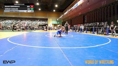 125 lbs Semifinal - Isaiah Ebersbach, OCRTC vs Adrian Canales, Legacy Dragons