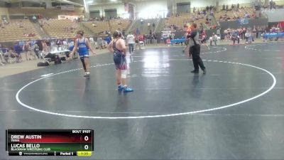 220 lbs Cons. Round 3 - Lucas Bello, Blackman Wrestling Club vs Drew Austin, TNWA