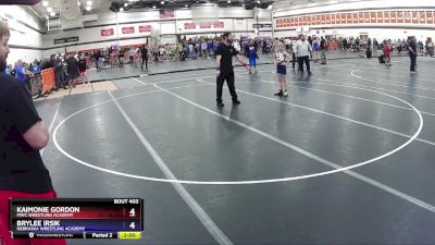 81 lbs Round 1 - KaiMonie Gordon, MWC Wrestling Academy vs BryLee Irsik, Nebraska Wrestling Academy