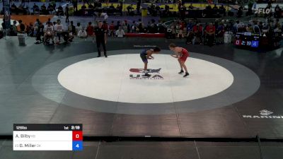 126 lbs Rnd Of 64 - Adam Bilby, KS vs Devon Miller, OK