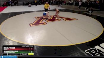 113 lbs 23rd Place Match - Kalin Anderson, Kasson-Mantorville vs Owen Yennie, Byron