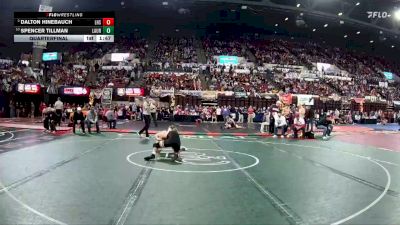 A - 138 lbs Quarterfinal - Spencer Tillman, Laurel vs Dalton Hinebauch, Lockwood (Billings)