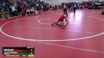 145 lbs Cons. Round 4 - Max Dillon, Redwood Valley vs Chase Johnson, Minneota