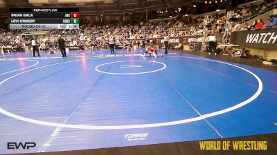 85 lbs Round Of 32 - Brian Baca, Juggernaut Wrestling Club vs Levi Ormsby, Big Game Wrestling Club