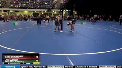 120 lbs Cons. Round 2 - Lane Werner, Pursuit Wrestling Minnesota vs Weston Schwartz, Immortal Athletics WC