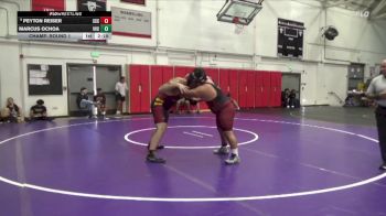 285 lbs Champ. Round 1 - Peyton Reiser, Sacramento City College vs Marcus Ochoa, Victor Valley College