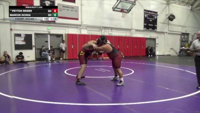 285 lbs Champ. Round 1 - Peyton Reiser, Sacramento City College vs Marcus Ochoa, Victor Valley College