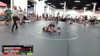 88 lbs Round 4 - Christopher Weiner, Team Tugman vs Yohan Hernandez, Colosseum Wrestling