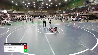 94 lbs Rr Rnd 3 - Justice Gutierrez, Pomona Elite vs Carmen Campos, San Luis Valley WC