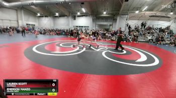 115 lbs Champ. Round 2 - Emerson Manzo, Arvada West vs Lauren Scott, Chatfield