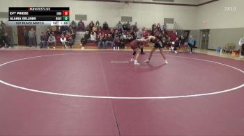 121-126 lbs 1st Place Match - Evy Priebe, Independence Girls vs Alaina Sellner, Mount Vernon Girls