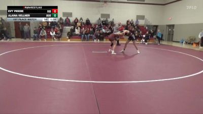 121-126 lbs 1st Place Match - Evy Priebe, Independence Girls vs Alaina Sellner, Mount Vernon Girls