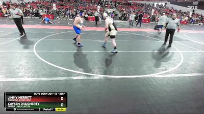 235+ Round 3 - Caysen Daugherty, Turtle Lake/Clayton vs Jimmy Merritt, Parkview Junior High