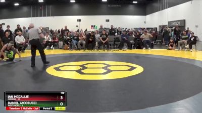 119 lbs Quarterfinals (8 Team) - Daniel Jacobucci, Westshore vs Ian McCallie, Minions