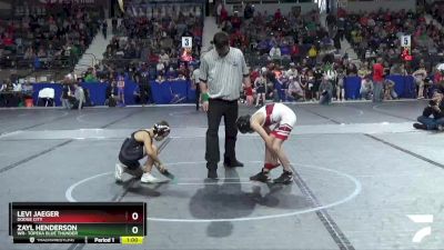 73 lbs Cons. Round 3 - Levi Jaeger, Dodge City vs Zayl Henderson, WR- Topeka Blue Thunder