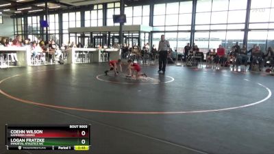 B-14 lbs Quarterfinal - Coehn Wilson, Hammerin Hawks vs Logan Fratzke, Immortal Athletics WC