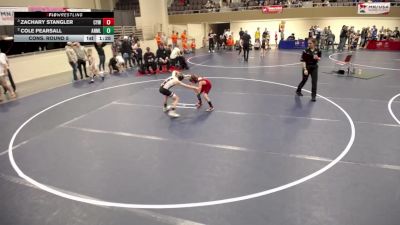 10U - 77 lbs Semis - Zachary Stangler, Centennial Youth Wrestling vs Cole Pearsall, ANML