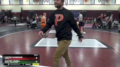 165 lbs Round 3 - Carter McGregor, Algona vs Hunter Linnell, Prairie, Cedar Rapids