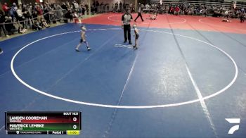 40 lbs Semifinal - Maverick Lembke, Westfield vs Landen Cooreman, Wabasso