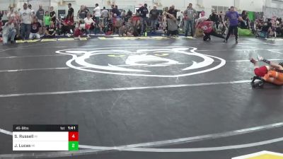 45-B lbs Quarterfinal - Silas Russell, IN vs Jay Lucas, MI