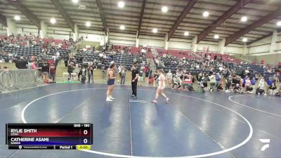 180 lbs Semifinal - Rylie Smith, Utah vs Catherine Asami, Hawaii