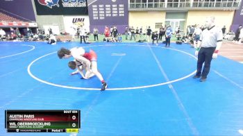 138 lbs Cons. Round 7 - Wil Oberbroeckling, Sebolt Wrestling Academy vs Austin Paris, Champions Wrestling Club
