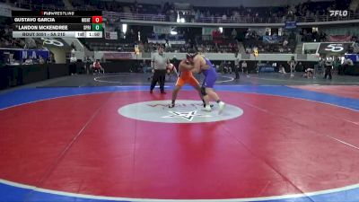 5A 215 lbs Quarterfinal - Landon Mckendree, Springville vs Gustavo Garcia, Montevallo