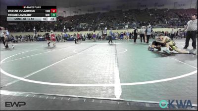 126 lbs Consi Of 16 #2 - Dastan Dollarhide, Tonkawa Takedown Club vs Ronnie Lovelady, Noble Takedown Club