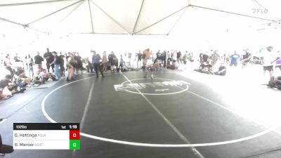 132 lbs Round Of 32 - Griffin Hettinga, Pounders WC vs Brady Mercer, Ocrtc