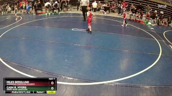 45 lbs Quarterfinal - Cash R. Myers, Green River Grapplers vs Miles Berglund, Sanderson Wrestling Academy