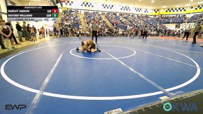 85 lbs Consi Of 8 #2 - Harley Gibson, Coweta Tiger Wrestling vs Hayden Williams, Locust Grove Youth Wrestling