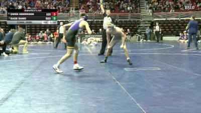 1A-120 lbs Cons. Semi - Gage Samo, WACO, Wayland vs Owen Henriksen, Alburnett