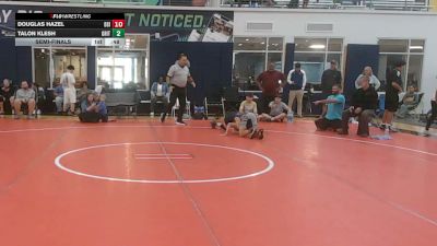 95 lbs Semifinal - Douglas Hazel, Diamond State Inferno - MS vs Talon Klesh, Grit Mat Club - MS