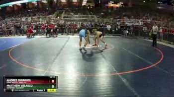 1A 113 lbs Champ. Round 1 - Andres DiGrigoli, First Baptist (Naples) vs Matthew Velasco, Somerset Academy