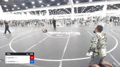 73 lbs Consolation - Cael Quinlin, Bear Cave WC vs Ethan Urlacher, Other Team