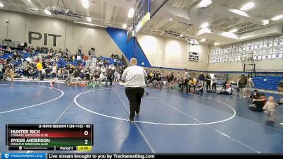 92 lbs 5th Place Match - Hunter Rich, Cougars Wrestling Club vs Ryker Anderson, Wasatch Wrestling Club